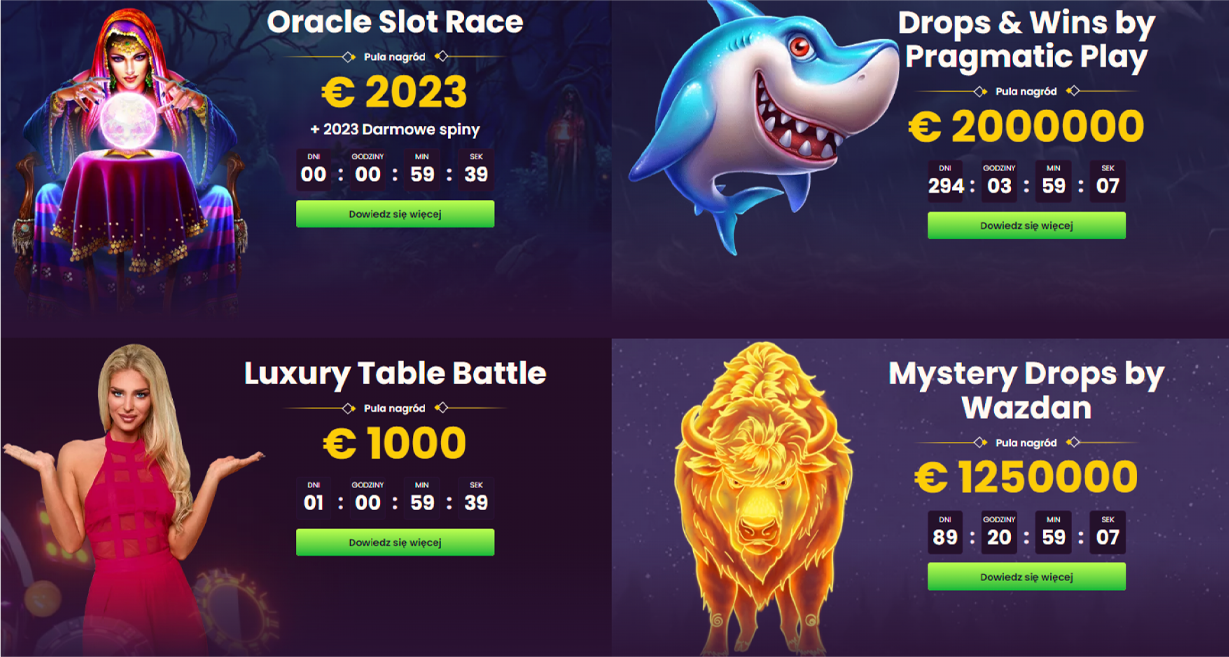 Turnieje w Bizzo Casino