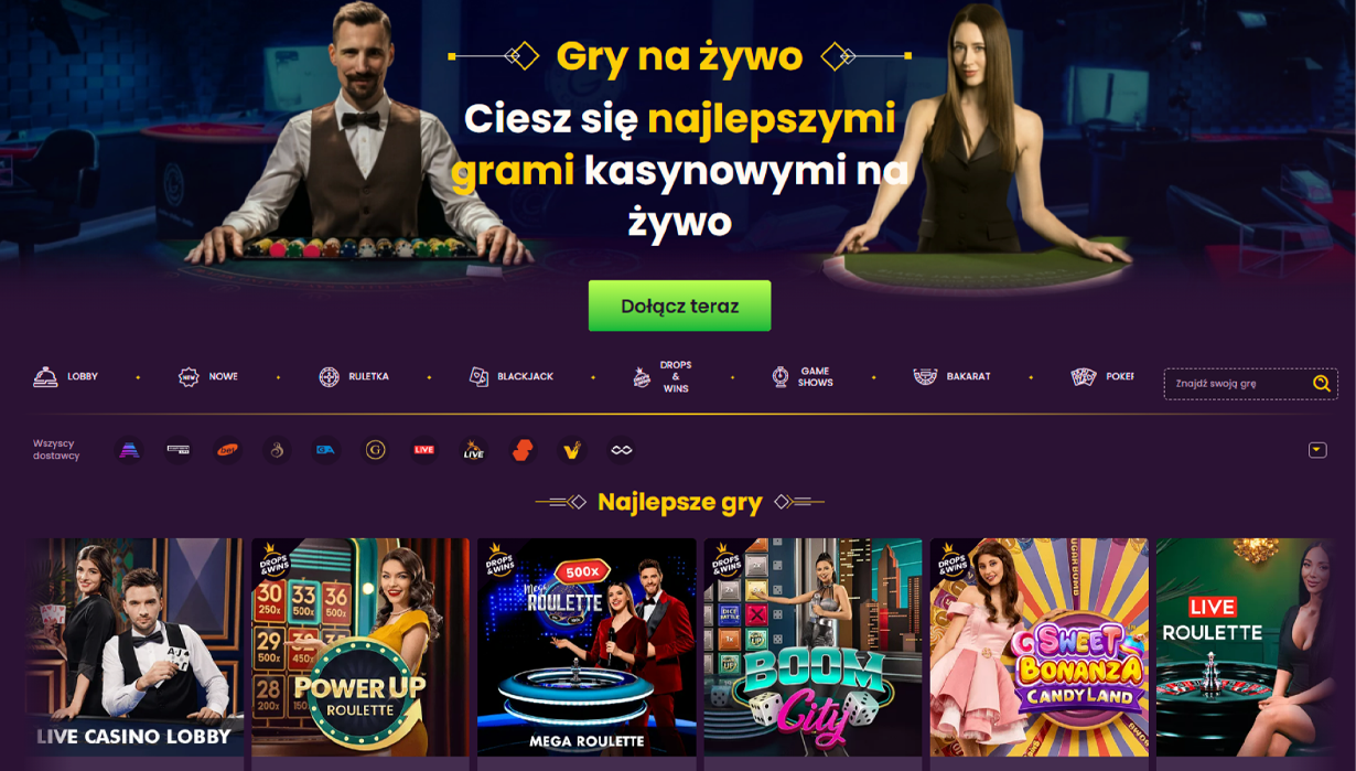 BizzoCasino Gry na Żywo